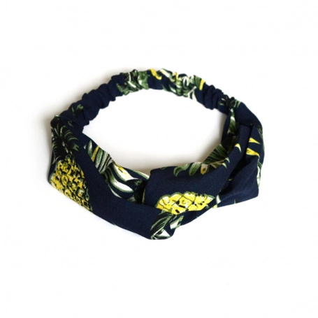 Haarband | ananas donkerblauw