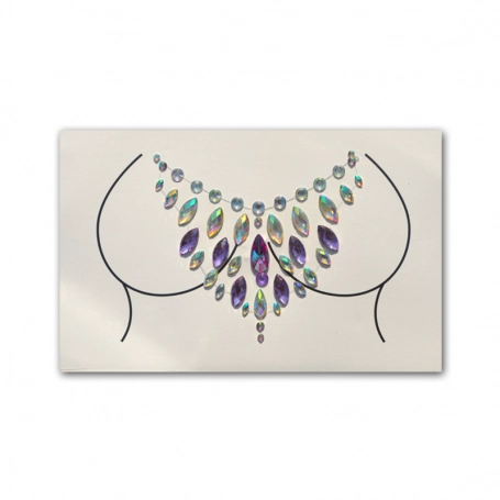 Body jewel | amathyst breast