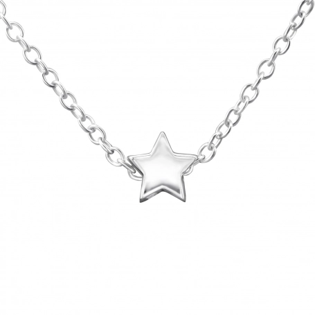 Ketting ster | 925 zilver