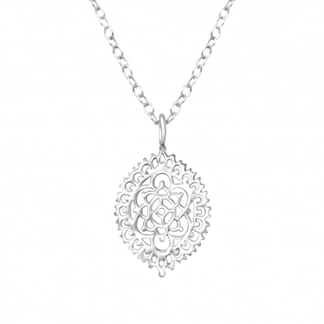 Ketting filigraan ovaal | 925 zilver 