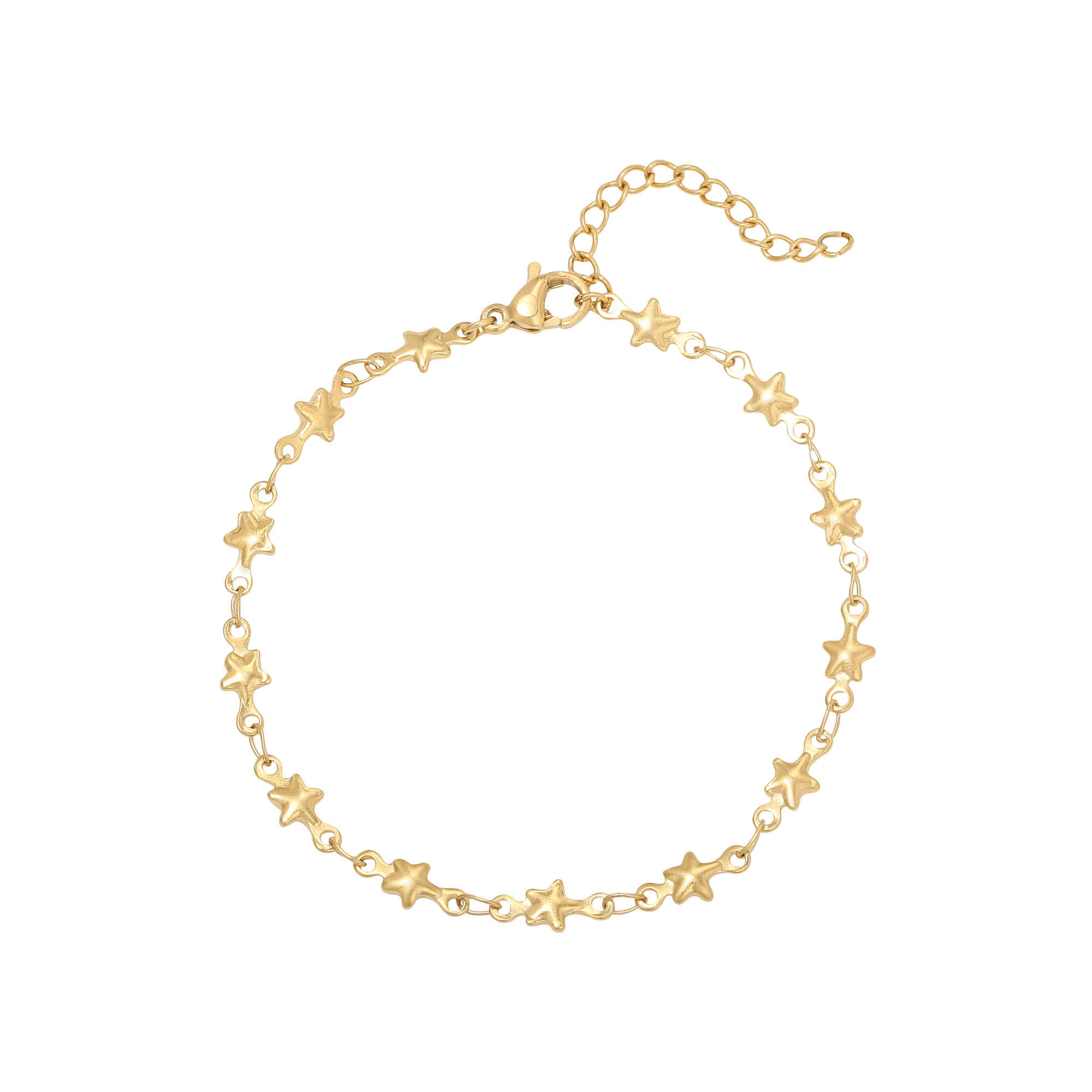 Armband sterretjes | stainless steel goud