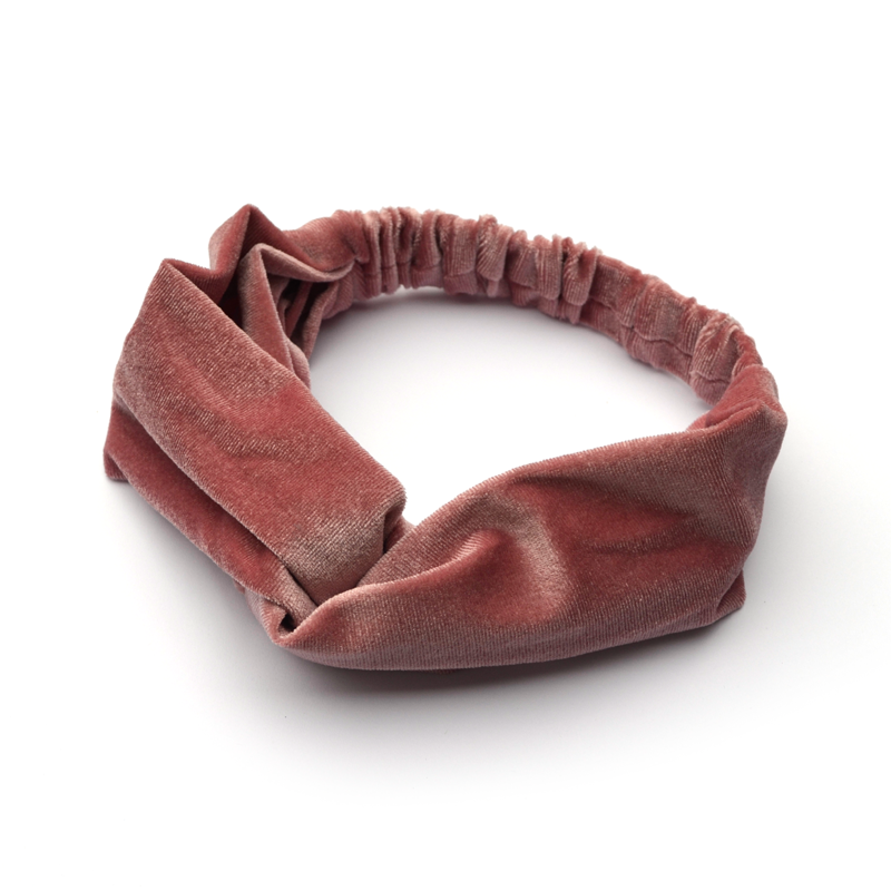 Haarband velvet | roze