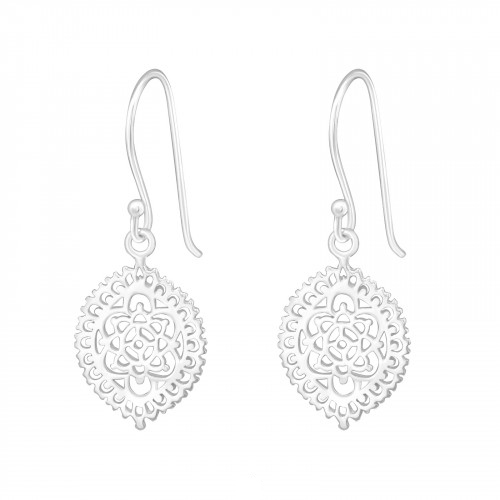 Oorbel filigraan ovaal | 925 zilver