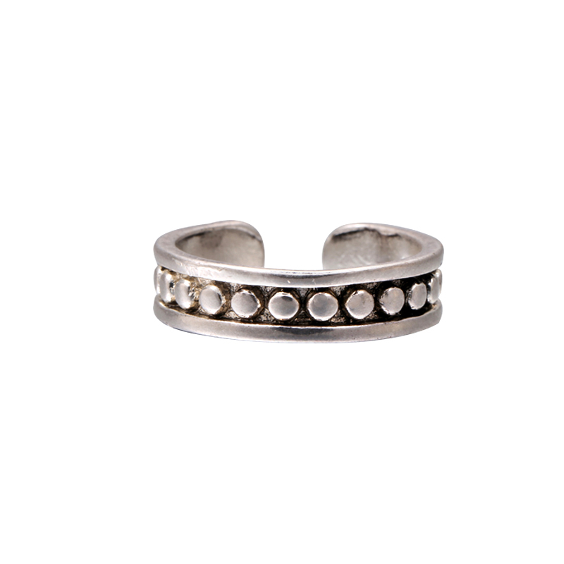 Ring | stip zilver