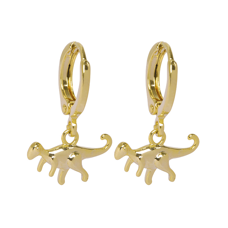 Oorbellen dino | goud