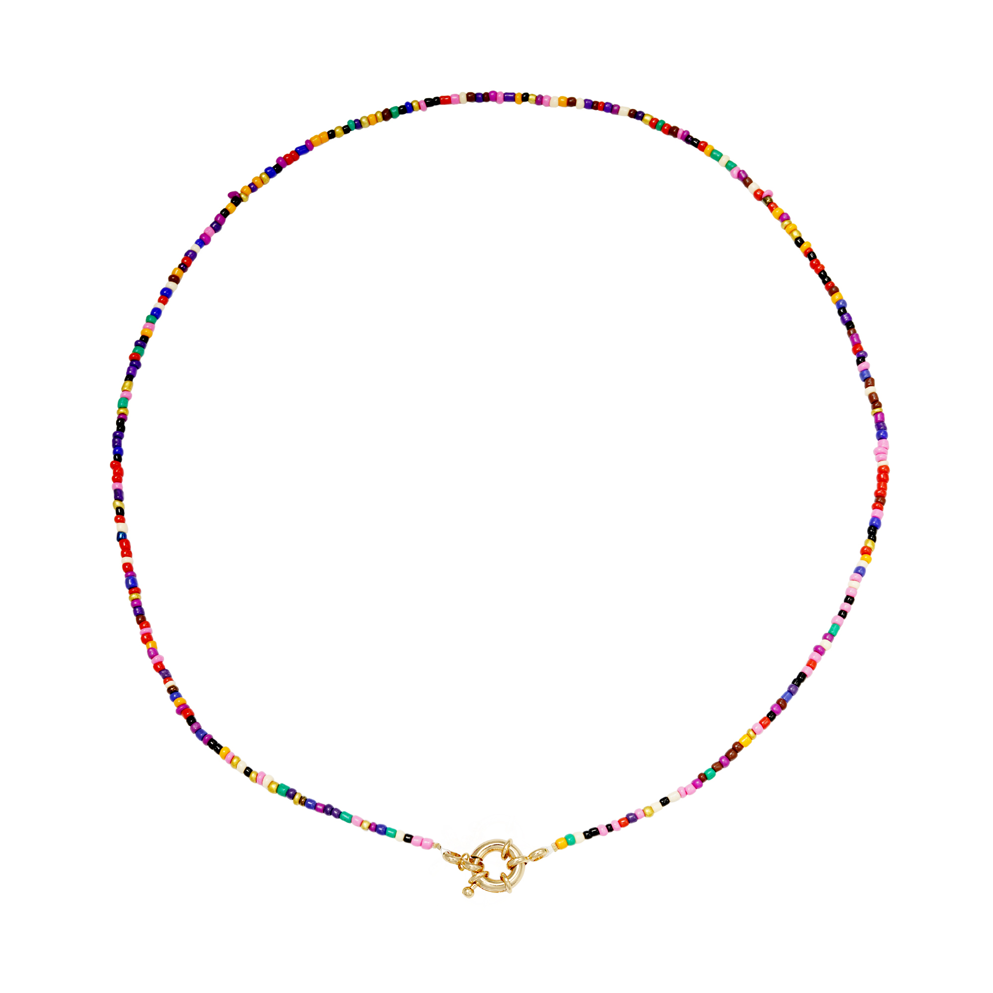 Ketting multi kralen | goud