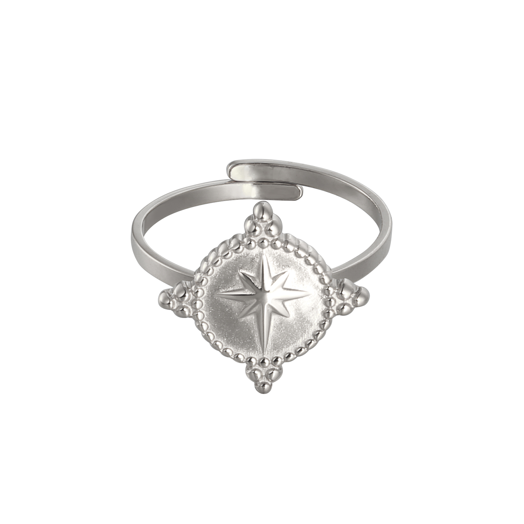 Ring northern star | stainless steel zilver
