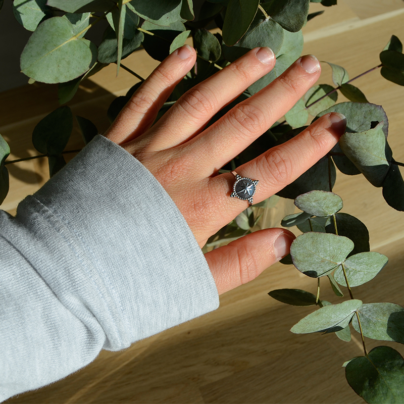 Ring northern star | stainless steel zilver