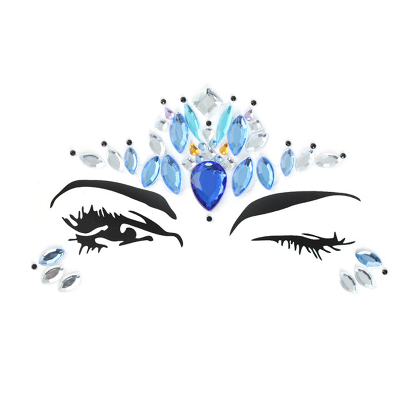 X Face jewel | ocean goddess