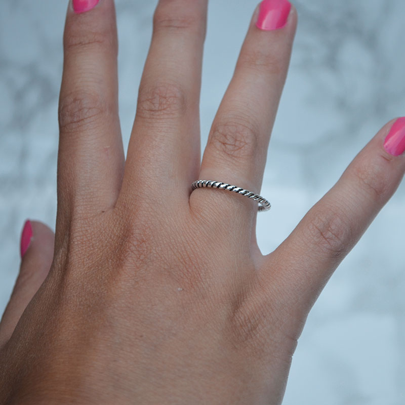 Ring | twist zilver