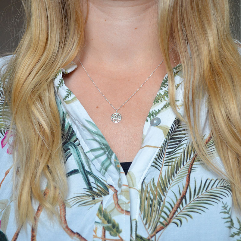 Ketting levensboom | 925 zilver
