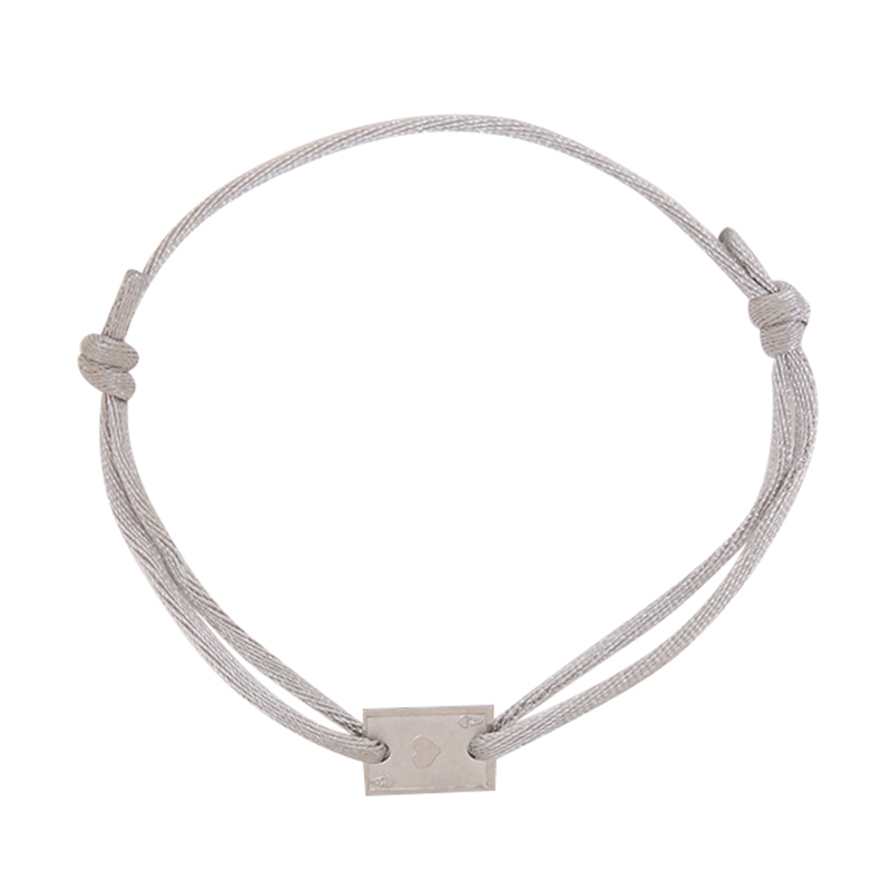 Armband heart ace | grijs & zilver
