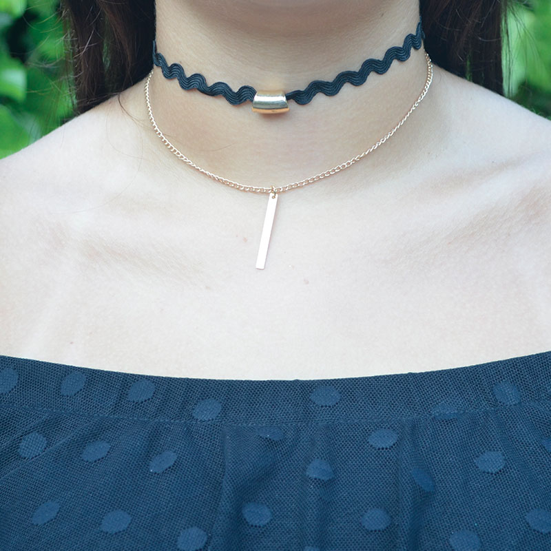 Choker | gouden staafje