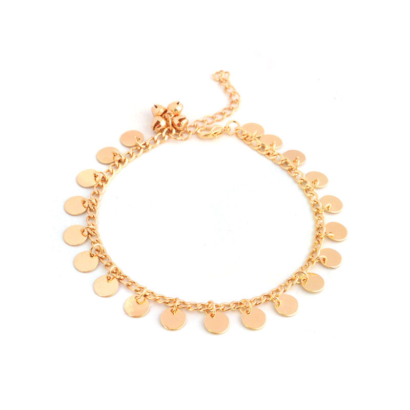 Enkelbandje munt | goud