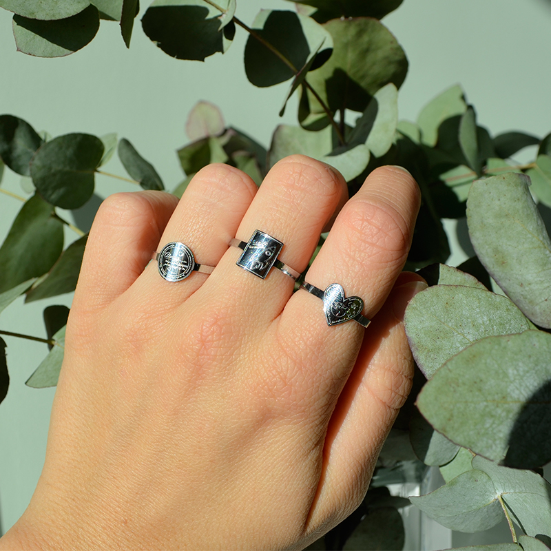 Ring space | stainless steel zilver