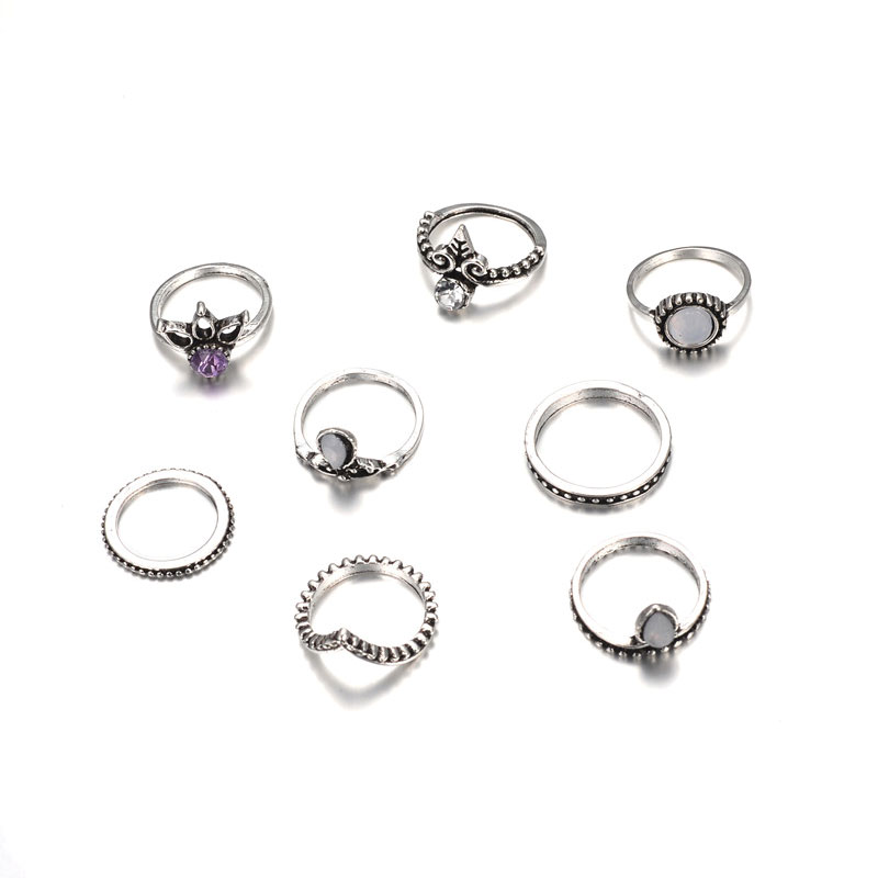 Ringenset above the knuckle | zilver