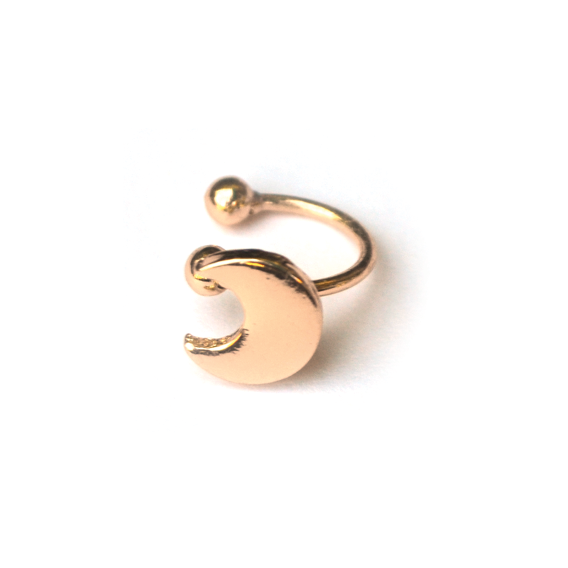 Ear clip maan | goud