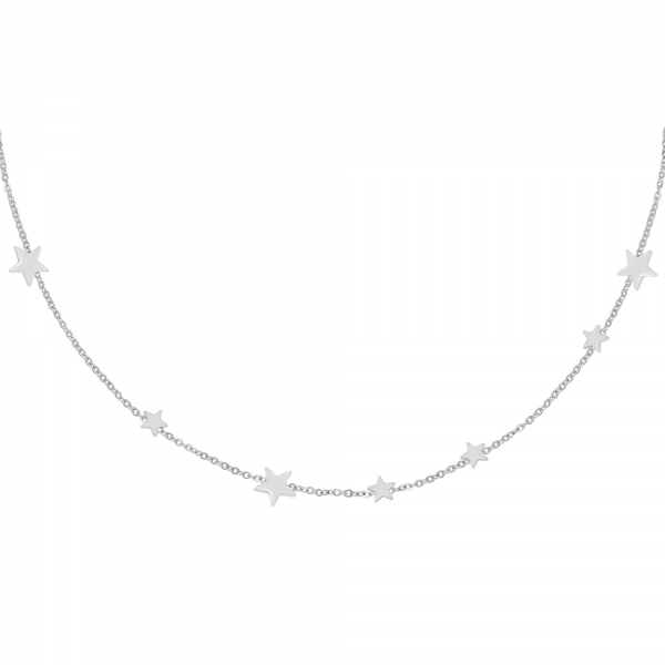Ketting sterretjes | stainless steel zilver