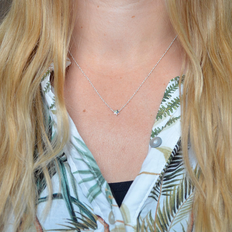 Ketting ster | 925 zilver