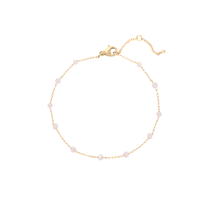 Armband beads | stainless steel goud