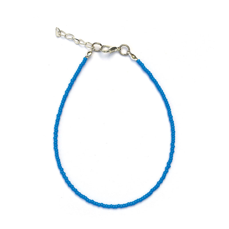 Enkelbandje | rocaille blauw