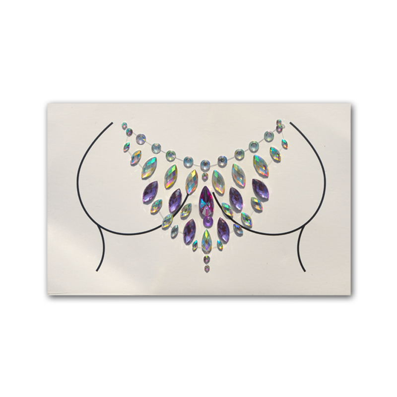 Body jewel | amathyst breast