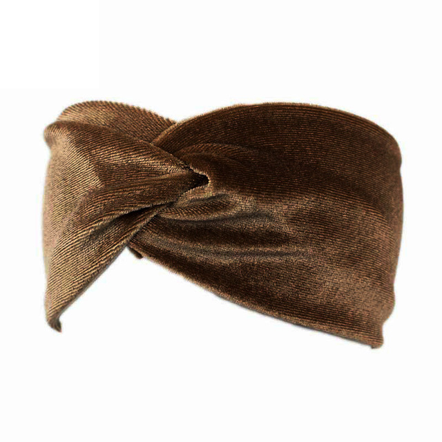 Haarband velvet | bruin