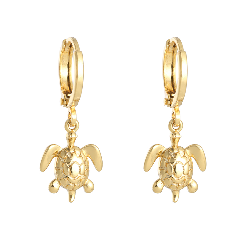 Oorbel schildpad | goud
