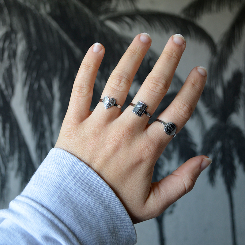 Ring space | stainless steel zilver