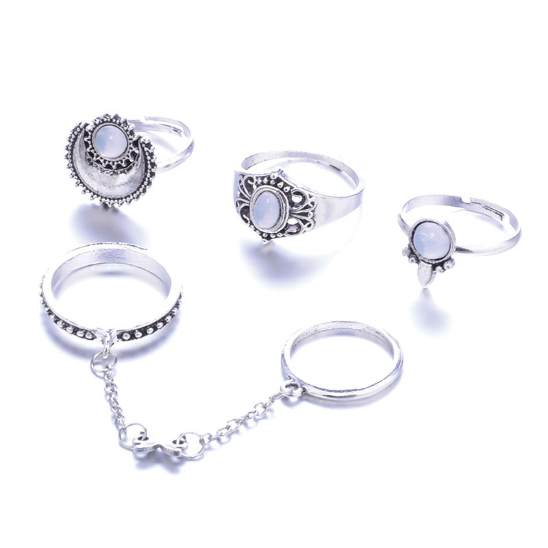 Ringenset maan | zilver