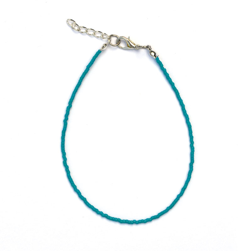 Enkelbandje | miyuki delica zeeblauw 