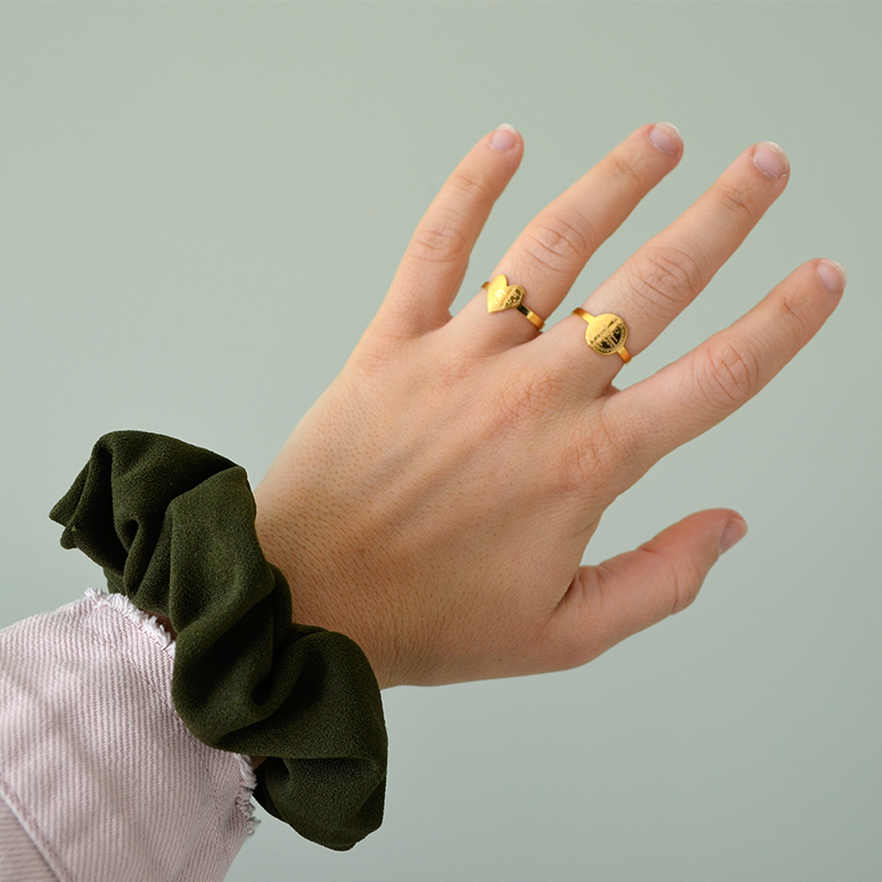 Ring wanderlust | stainless steel goud