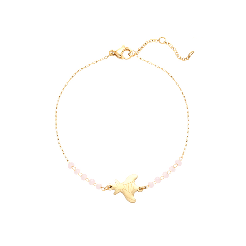 Armband fly away | stainless steel goud