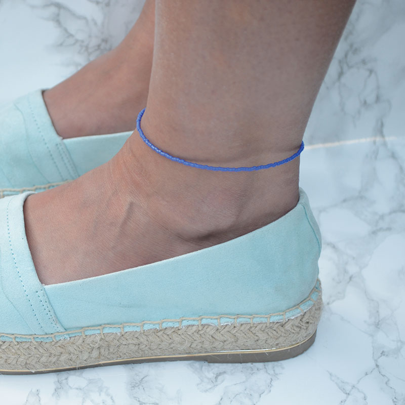 Enkelbandje | miyuki delica donkerblauw