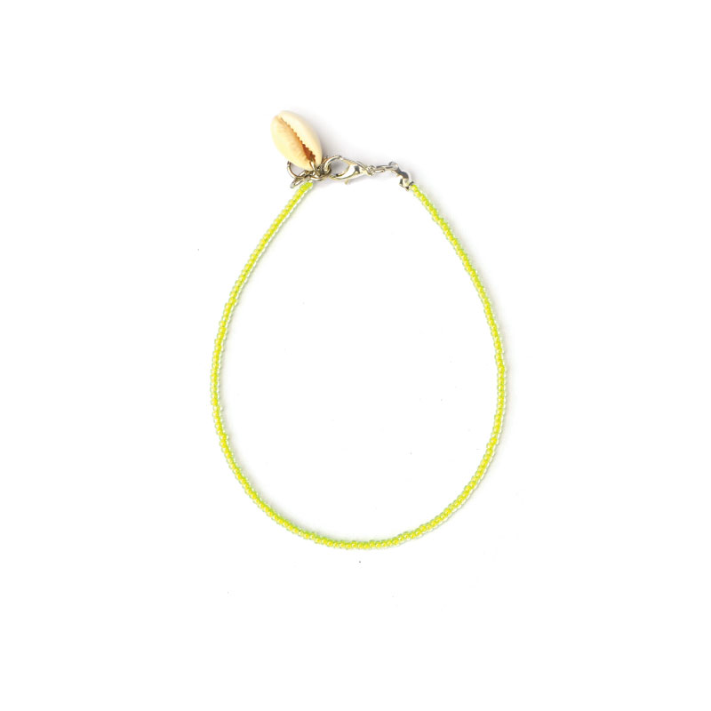 Enkelbandje | miyuki rocaille geel