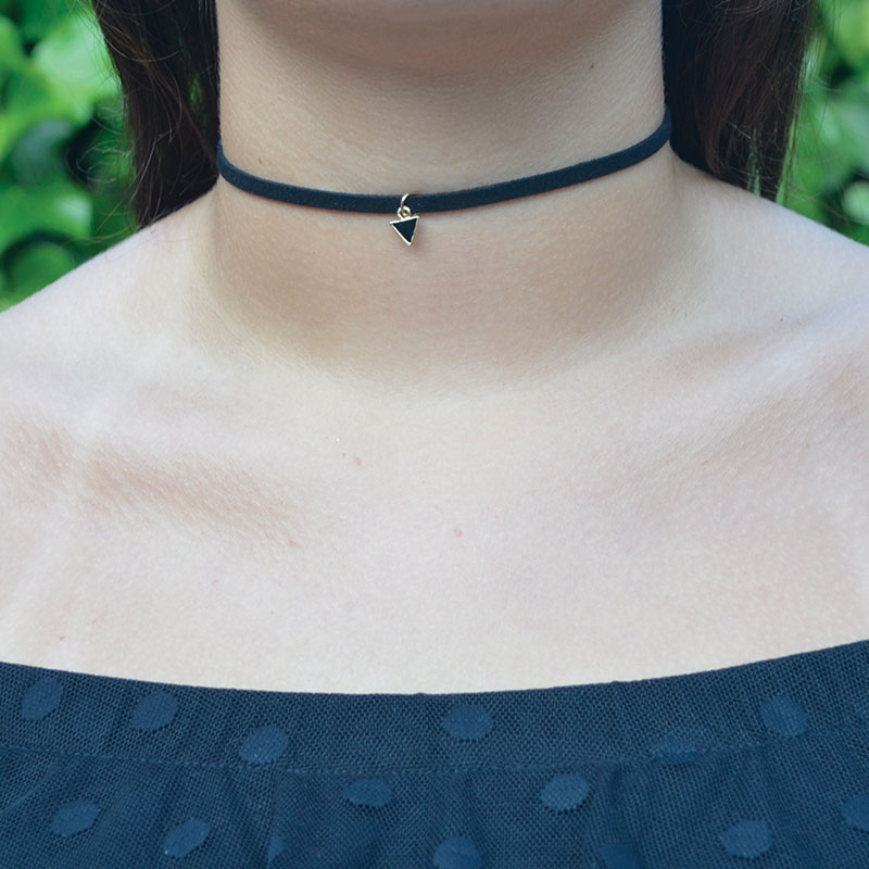 Choker | zwarte driehoek