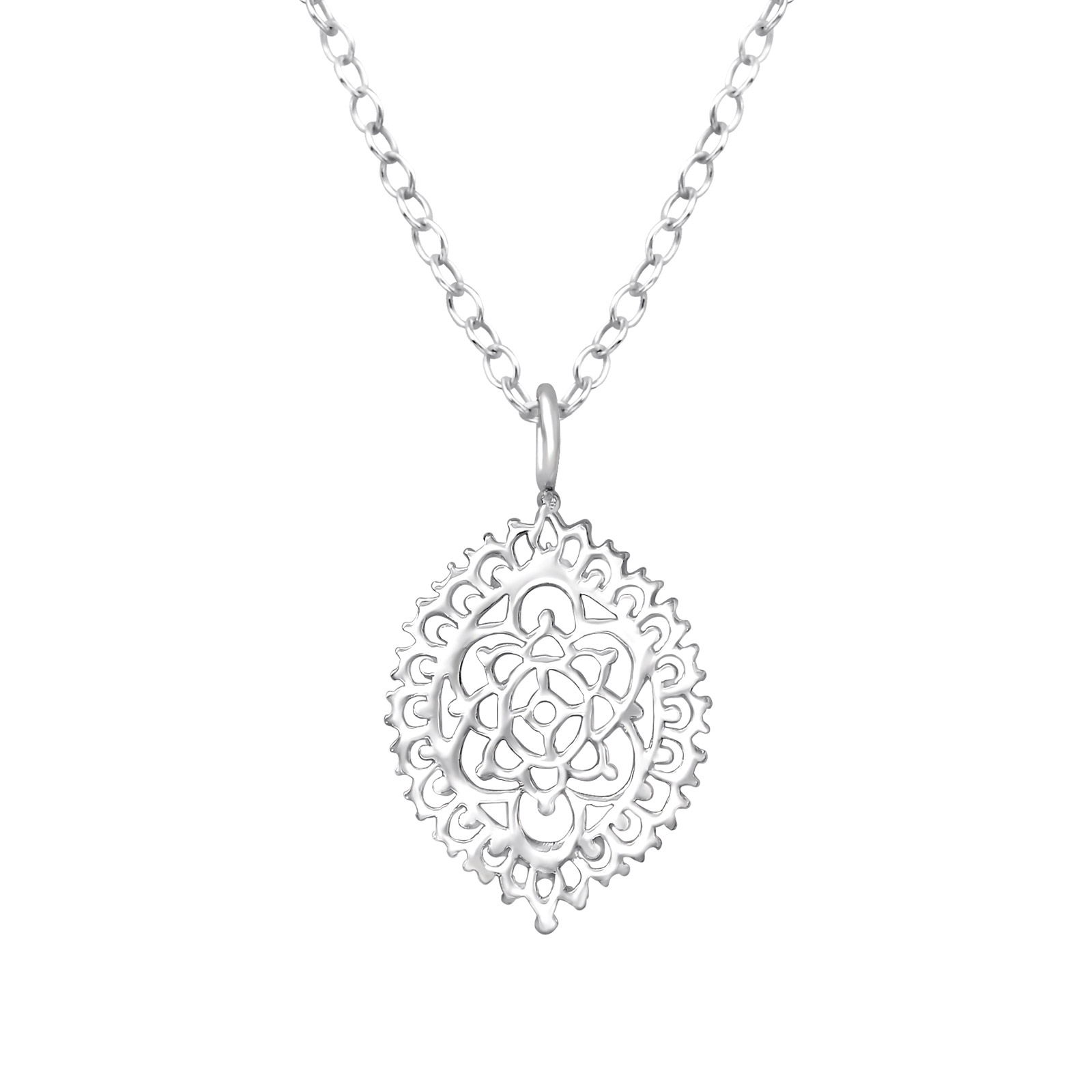 Ketting filigraan ovaal | 925 zilver 
