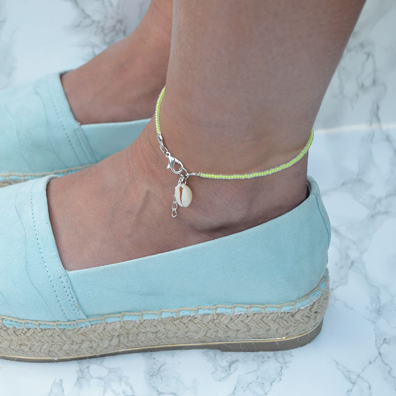 Enkelbandje | miyuki rocaille geel