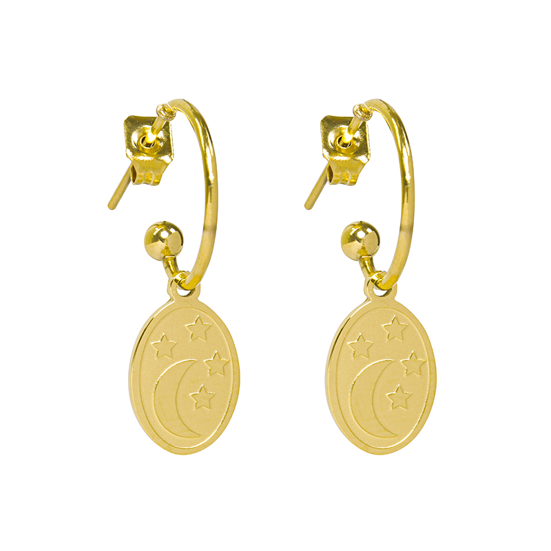 Oorbel sterrenhemel | goud