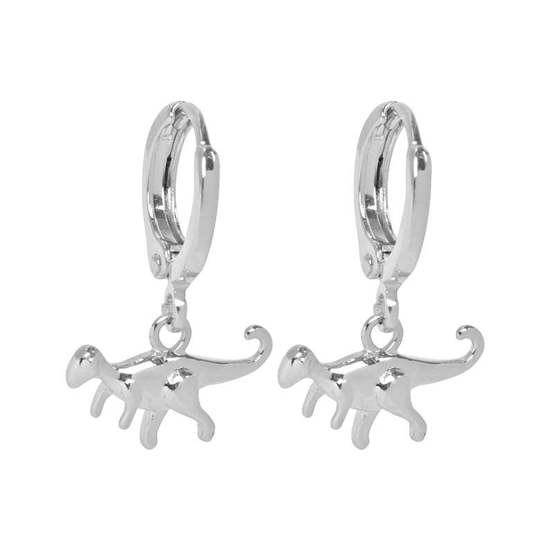 Oorbel dino | zilver