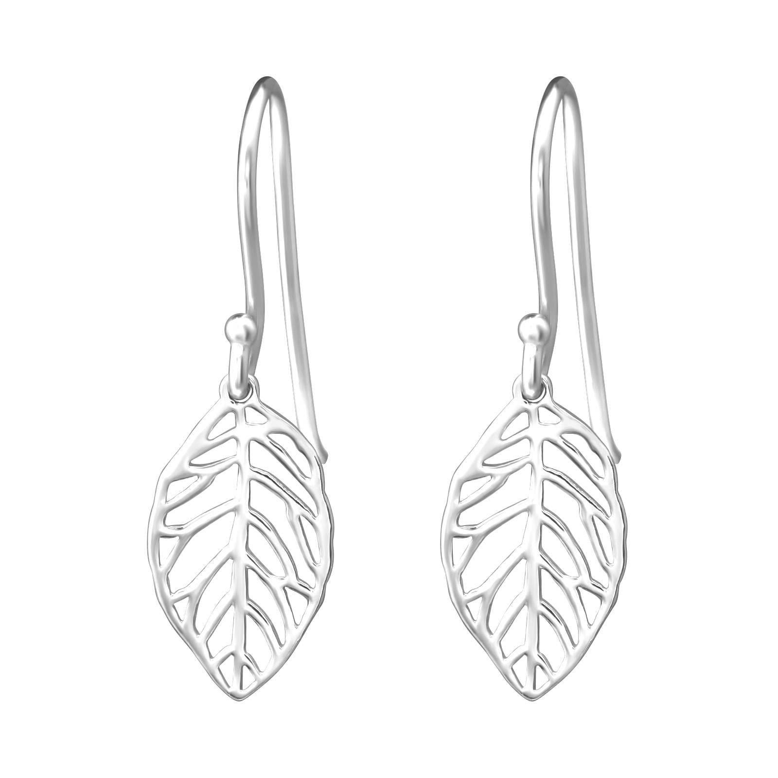 Oorbel blad | 925 zilver