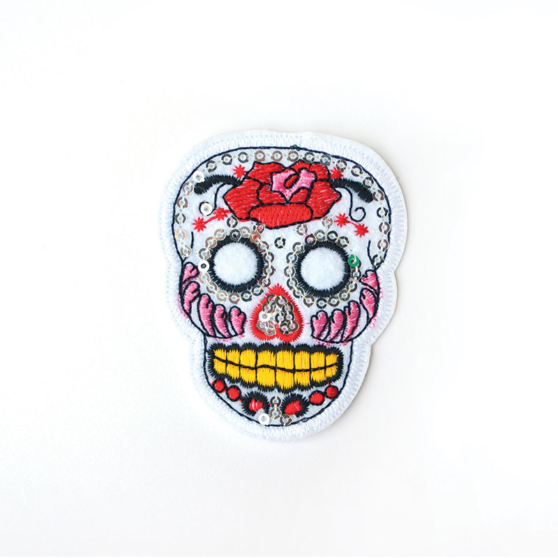 Patch | doodskop wit